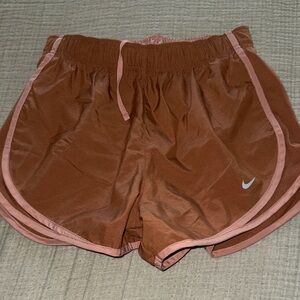 Nike Women's Rust Running Shorts with Pink Trim